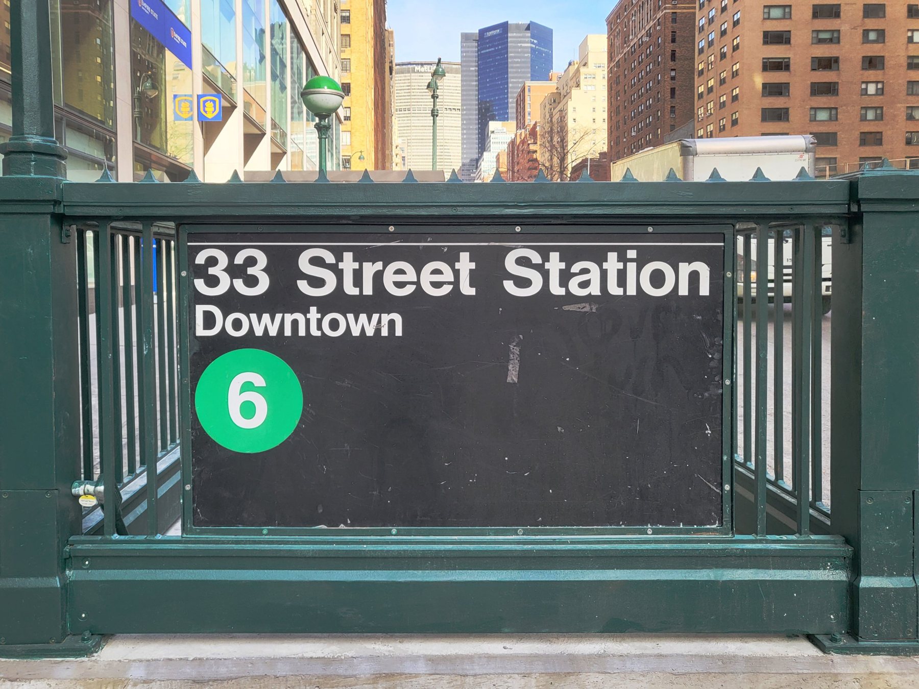 33 Street subway station entrance, MTA NYC Transit